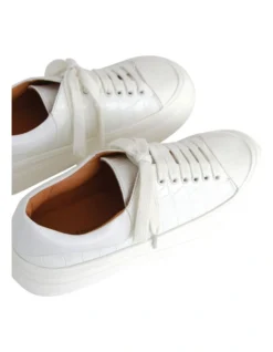 Just A Dream White Croc Leather Sneaker 9 Just A Dream White Croc Leather Sneaker -Myer Fashion Store 914094100 4 720x928