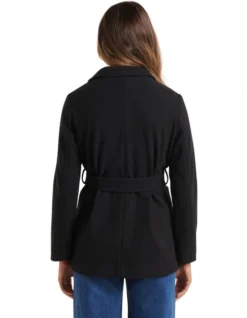 Sarah Wrap Coat In Black -Myer Fashion Store 914096440 2 720x928