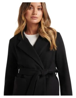 Sarah Wrap Coat In Black -Myer Fashion Store 914096440 4 720x928