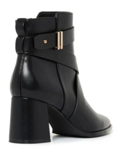 Forever New Tanya Hardware Black Ankle Boot -Myer Fashion Store 914099680 914148280 3 720x928