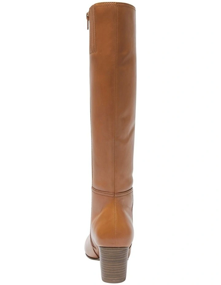 Drake Boots In Tan Leather 7 Drake Boots In Tan Leather - Image 5