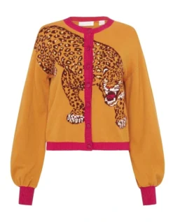 On The Prowl Button Through Cardigan In Orange -Myer Fashion Store 914296420 6 1 720x928