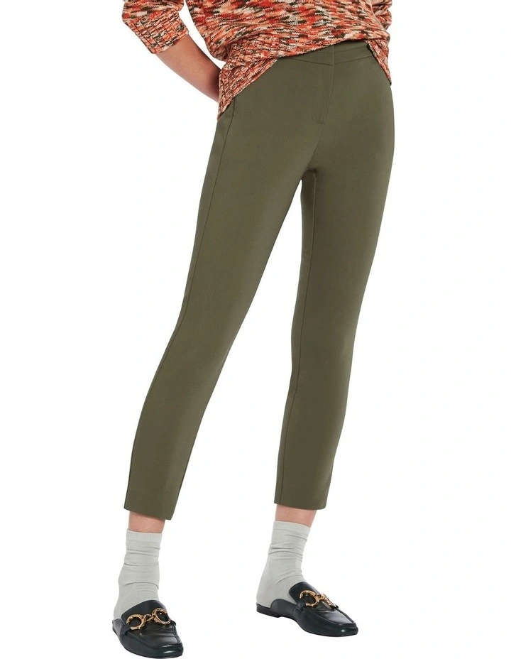 Tamara 7/8th Pant In Washed Khaki 3 Tamara 7/8th Pant In Washed Khaki