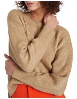 Summer Nights Knit Jumper In Camel -Myer Fashion Store 914311630 4 720x928