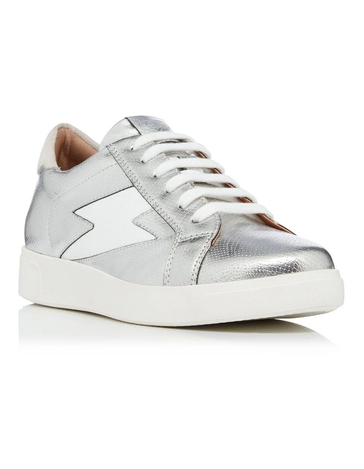 Dune London Energised Trainers In Silver 4 Dune London Energised Trainers In Silver - Image 2
