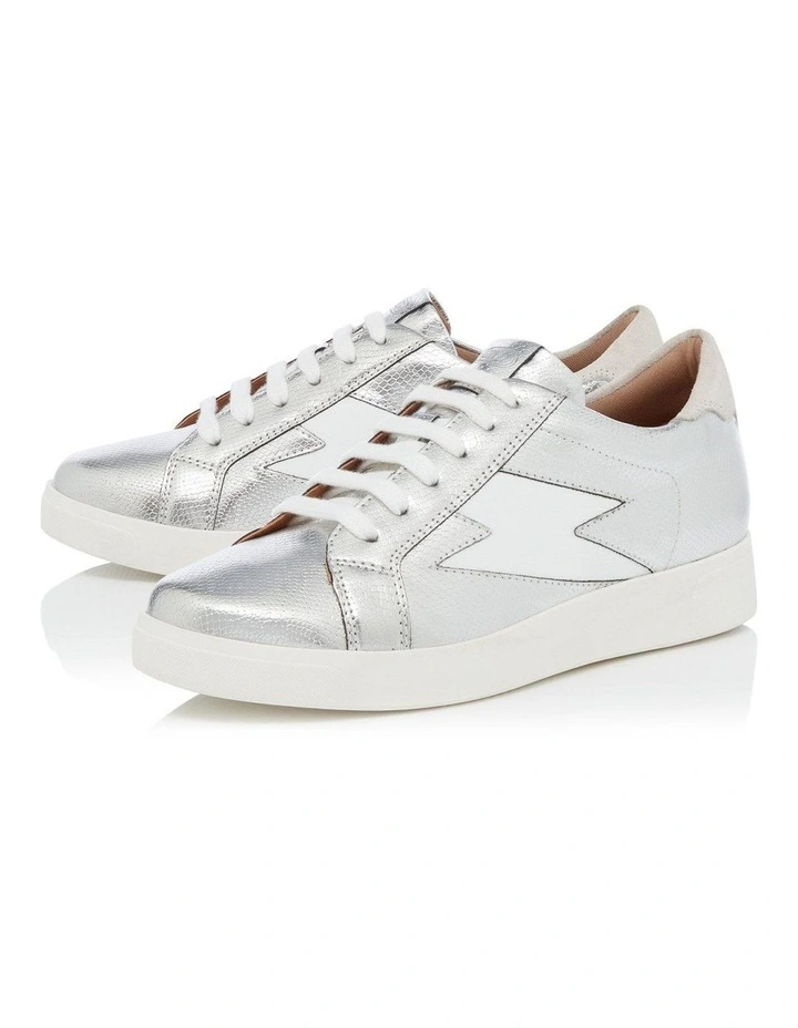 Dune London Energised Trainers In Silver 5 Dune London Energised Trainers In Silver - Image 3