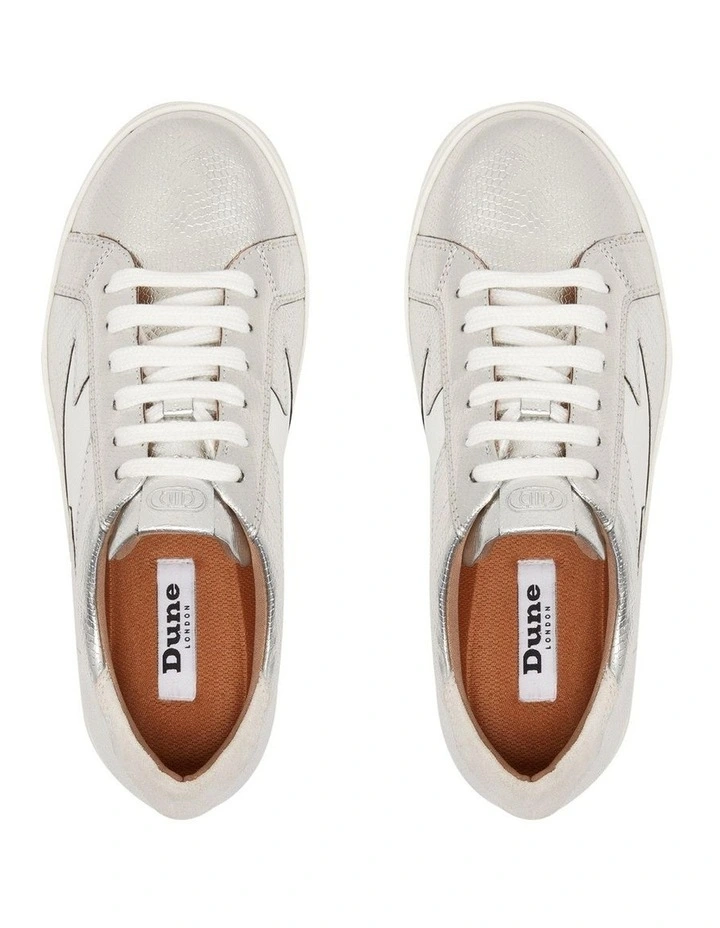 Dune London Energised Trainers In Silver 6 Dune London Energised Trainers In Silver - Image 4