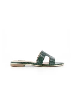 Dune London Looper Sandals In Green