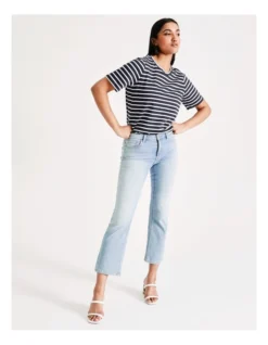 ONLY Kenya Life Mid Sweet Flare Jeans In Light Blue Denim -Myer Fashion Store 914867110 7 720x928