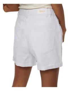 ONLY Vega Life High Waist Mom Shorts In White -Myer Fashion Store 914868280 4 1 720x928