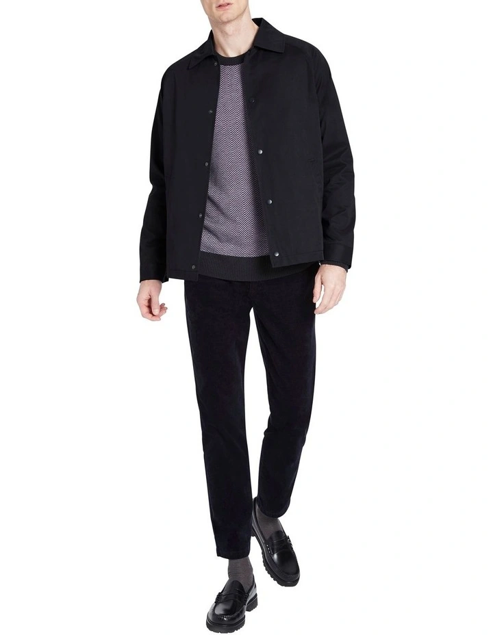 Luke Coach Jacket In Navy 4 Luke Coach Jacket In Navy - Image 2