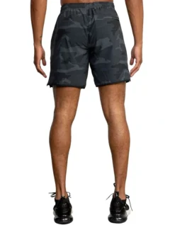 RVCA Yogger Stretch 17 Elastic Shorts Grey -Myer Fashion Store 915239080 3 720x928