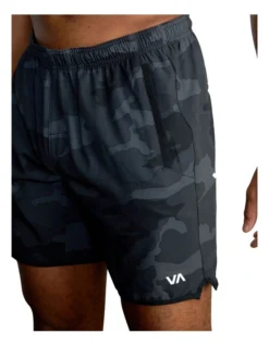 RVCA Yogger Stretch 17 Elastic Shorts Grey -Myer Fashion Store 915239080 4 720x928