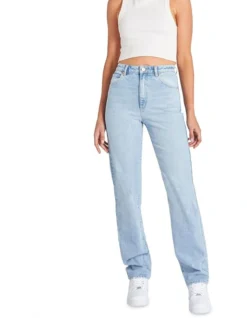 ABRAND JEANS A 94 High Straight Jean Gina Light Blue