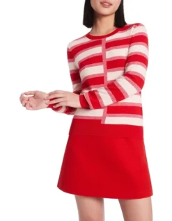 Don't Pink Twice Knit In Red/White