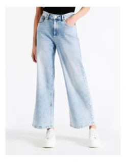 ONLY Madison Life High Waisted Wide Crop Jeans In Light Blue Denim 11 ONLY Madison Life High Waisted Wide Crop Jeans In Light Blue Denim -Myer Fashion Store 917472880 3 1 720x928