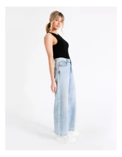 ONLY Madison Life High Waisted Wide Crop Jeans In Light Blue Denim 14 ONLY Madison Life High Waisted Wide Crop Jeans In Light Blue Denim -Myer Fashion Store 917472880 6 720x928