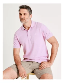 Lindon Plain Polo In Pink -Myer Fashion Store 918069310 2 720x928