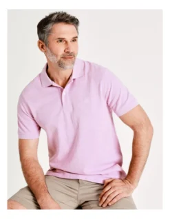 Lindon Plain Polo In Pink -Myer Fashion Store 918069310 7 720x928