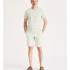 Revesby Short Sleeve Stripe T-Shirt In Sage -Myer Fashion Store 918074260 1 720x928