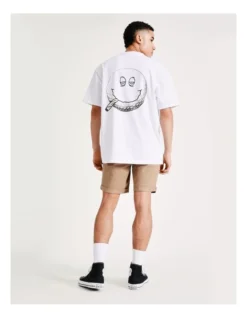 On The Green Placement Print Oversized Short Sleeve Tee In White 15 On The Green Placement Print Oversized Short Sleeve Tee In White -Myer Fashion Store 918087760 7 720x928