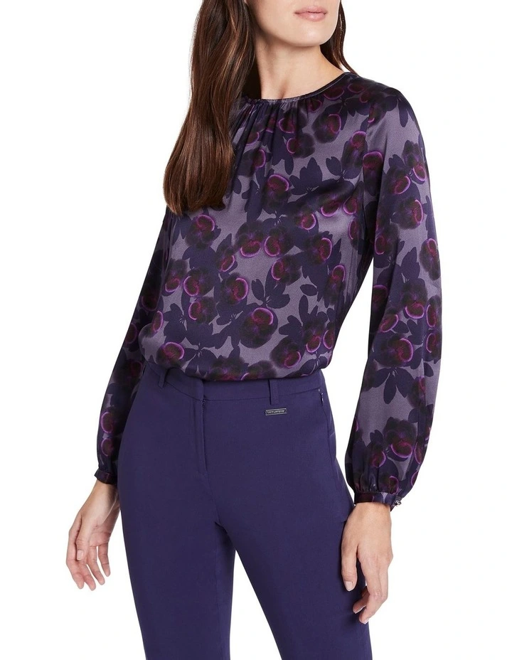 Marianne Silk Blouse In Purple 3 Marianne Silk Blouse In Purple