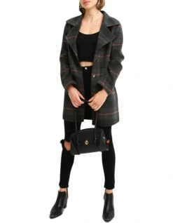 Ex-Boyfriend Wool Blend Oversized Jacket Brown -Myer Fashion Store 919132480 5 720x928