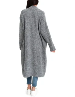 Born To Run Sustainable Sweater Coat Grey -Myer Fashion Store 919135000 3 720x928
