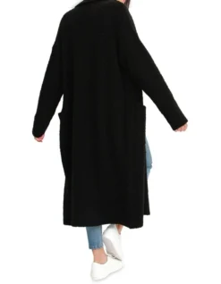Born To Run Sustainable Sweater Coat Black -Myer Fashion Store 919135090 3 720x928