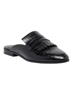 Nine West Kilts Black Flat Mules -Myer Fashion Store 919446760 2 720x928