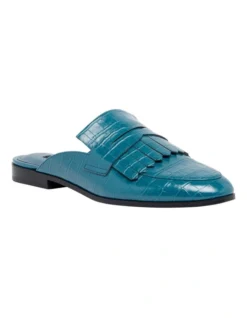 Nine West Kilts Teal Flat Mules -Myer Fashion Store 919446940 2 720x928