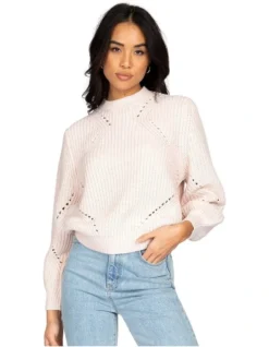 Rusty Caspian Crew Neck Knit Pink