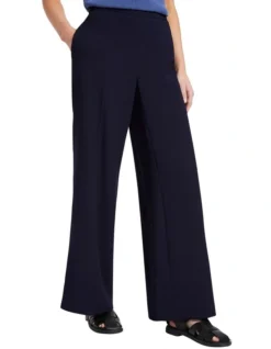 Sharna Wide Leg Pant In Navy