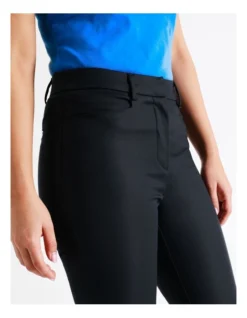 Maya Mid Rise Cropped Organic Cotton Sateen Pants In Navy -Myer Fashion Store 919792450 6 720x928