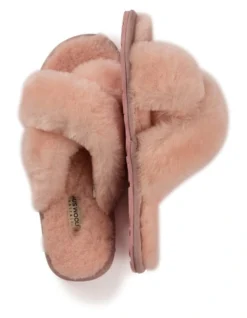 Sheepskin Wool Brighton Pale Pink Slippers -Myer Fashion Store 920807290 7 720x928