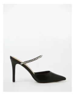 Dove Heeled Shoes In Black Smooth