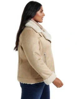Whitney Aviator Jacket Cream -Myer Fashion Store 922705210 3 720x928