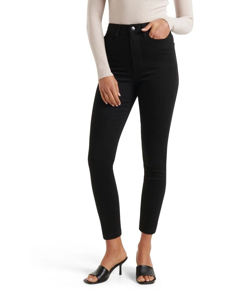 Bella Cropped High Rise Jean In Black 3 Bella Cropped High Rise Jean In Black