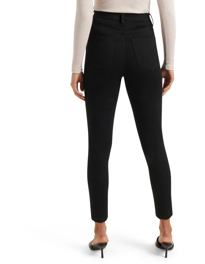 Bella Cropped High Rise Jean In Black 4 Bella Cropped High Rise Jean In Black - Image 2