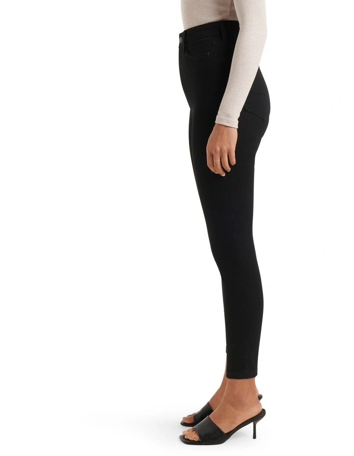 Bella Cropped High Rise Jean In Black 5 Bella Cropped High Rise Jean In Black - Image 3
