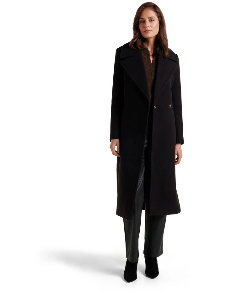 Forever New Brandy Wrap Coat In Black 3 Forever New Brandy Wrap Coat In Black