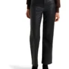 Forever New Jaclyn Vegan Leather Straight Leg Pant In Black -Myer Fashion Store 922755790 1 720x928