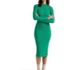 Sierra Column Midi Knit Dress In Green -Myer Fashion Store 922866400 1 720x928
