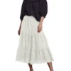 Y.A.S Holi Midi Cotton Embroidery Skirt In Star White -Myer Fashion Store 923022910 1 720x928