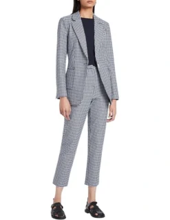 Mirela Gingham Jacket In Midnight/Ivory 7 Mirela Gingham Jacket In Midnight/Ivory -Myer Fashion Store 923064400 2 720x928