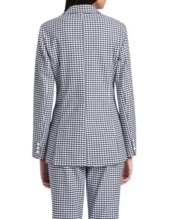 Mirela Gingham Jacket In Midnight/Ivory 8 Mirela Gingham Jacket In Midnight/Ivory -Myer Fashion Store 923064400 3 720x928