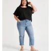 Regatta Wardrobe Staple Stretch Crop Denim Jean In Mid Wash 2 Regatta Wardrobe Staple Stretch Crop Denim Jean In Mid Wash -Myer Fashion Store 923409640 1 720x928