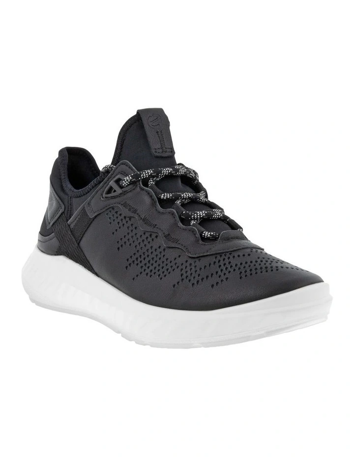 ECCO ATH-1 Elastic Lace Sneaker In Black 3 ECCO ATH-1 Elastic Lace Sneaker In Black