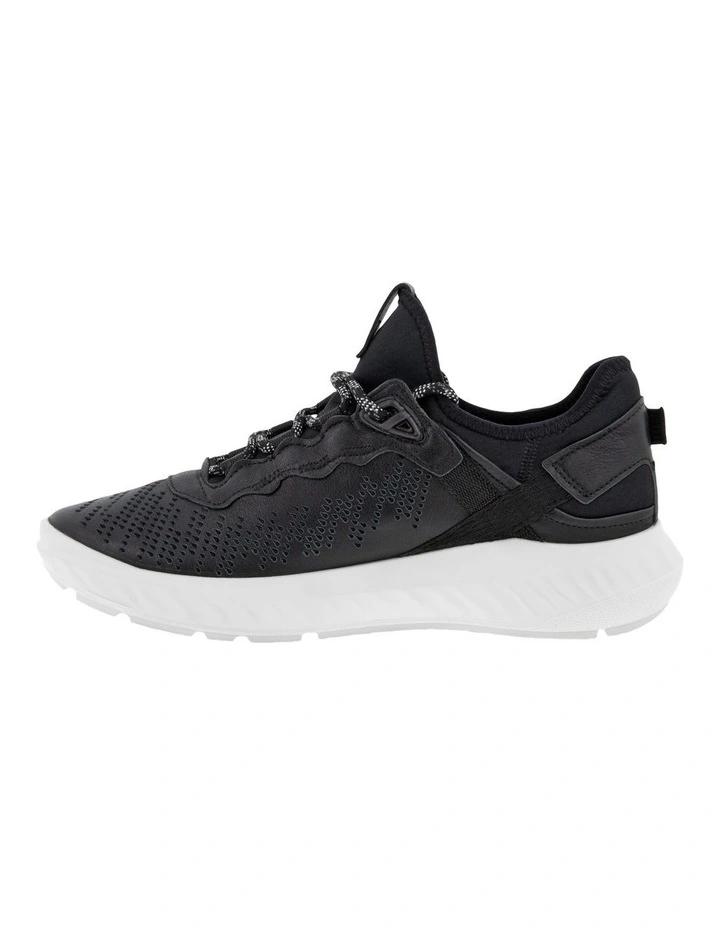 ECCO ATH-1 Elastic Lace Sneaker In Black 5 ECCO ATH-1 Elastic Lace Sneaker In Black - Image 3