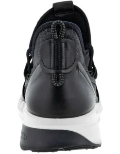 ECCO Zipflex Low Leather Textile Sneaker In Black -Myer Fashion Store 924442660 4 720x928